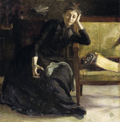 Portrait of the Swedish Painter Eva Bonnier by Sven Richard Bergh